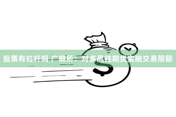 股票有杠杆吗 广期所：对多晶硅期货实施交易限额