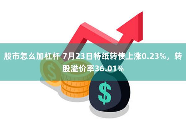 股市怎么加杠杆 7月23日特纸转债上涨0.23%，转股溢价率36.01%